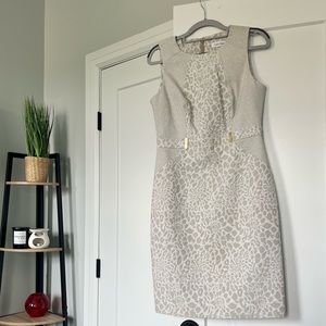 Calvin Klein Leopard Shift Midi